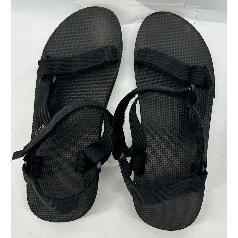 Teva Original Universal Urban Sandals Black Hook And Loop Men's Size 12